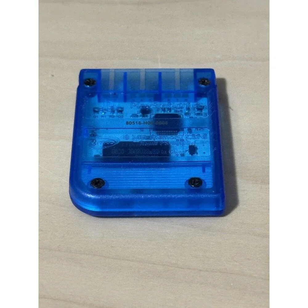 Sony Playstation 2 Magic Gate 8MB Memory Card Nyko  Blue White PS2